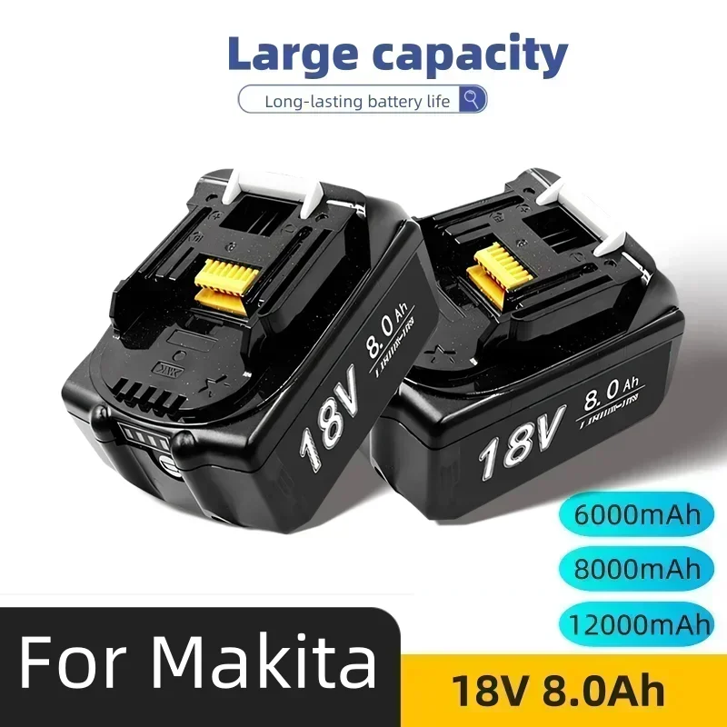 Large capacity spare lithium-ion battery for Makita BL1830 BL1830B BL1840 BL1840B BL1850 BL1860 power tool battery