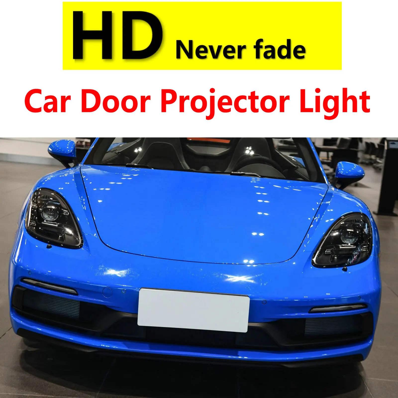 Проекторный светильник для дверей автомобиля HD 2 LED для Porsche Cayenne 92A 955 957 958, Macan S 95B, GTS 987, 911, Panamera 970 971, Boxster 718