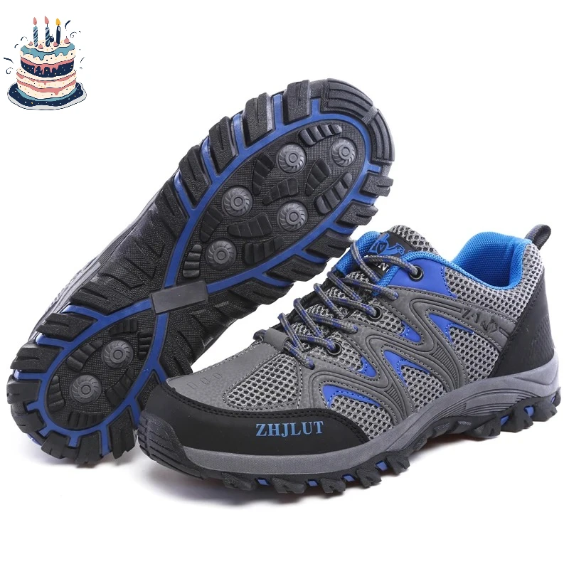 

Кроссовки для походов 2025: мужские и женские дышащие сетчатые кроссовки, модные горные ботинки для мальчиков, весенне-осенние и летние рабочие ботинки для активного отдыха и треккинга