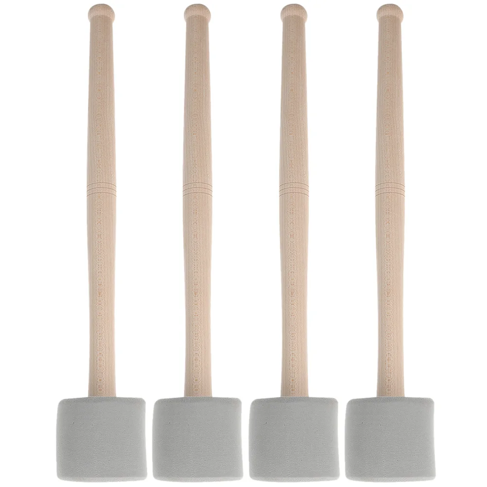 2 Pairs Snare Drum Hammer Percussion Tools Performance Sticks Drumsticks Music Eva Foam Wood Handle Instruments