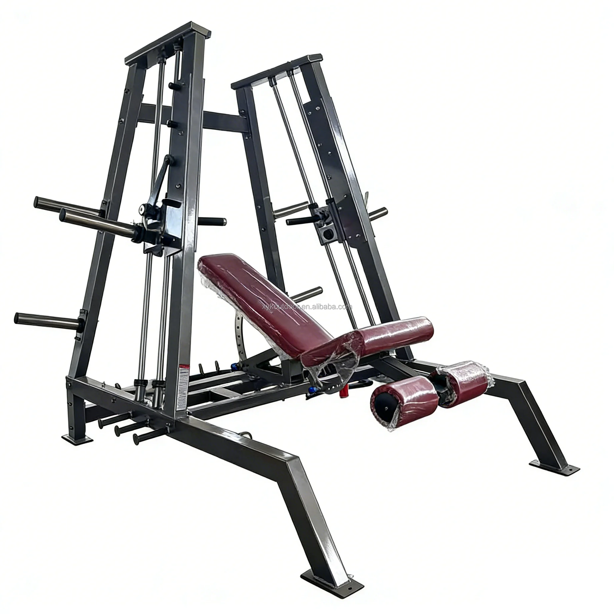 Heavy Duty Commercial Tower Chest Press Machine - Plate Loaded Linear Bearing Gym Equipment for Professional Chest Workouts