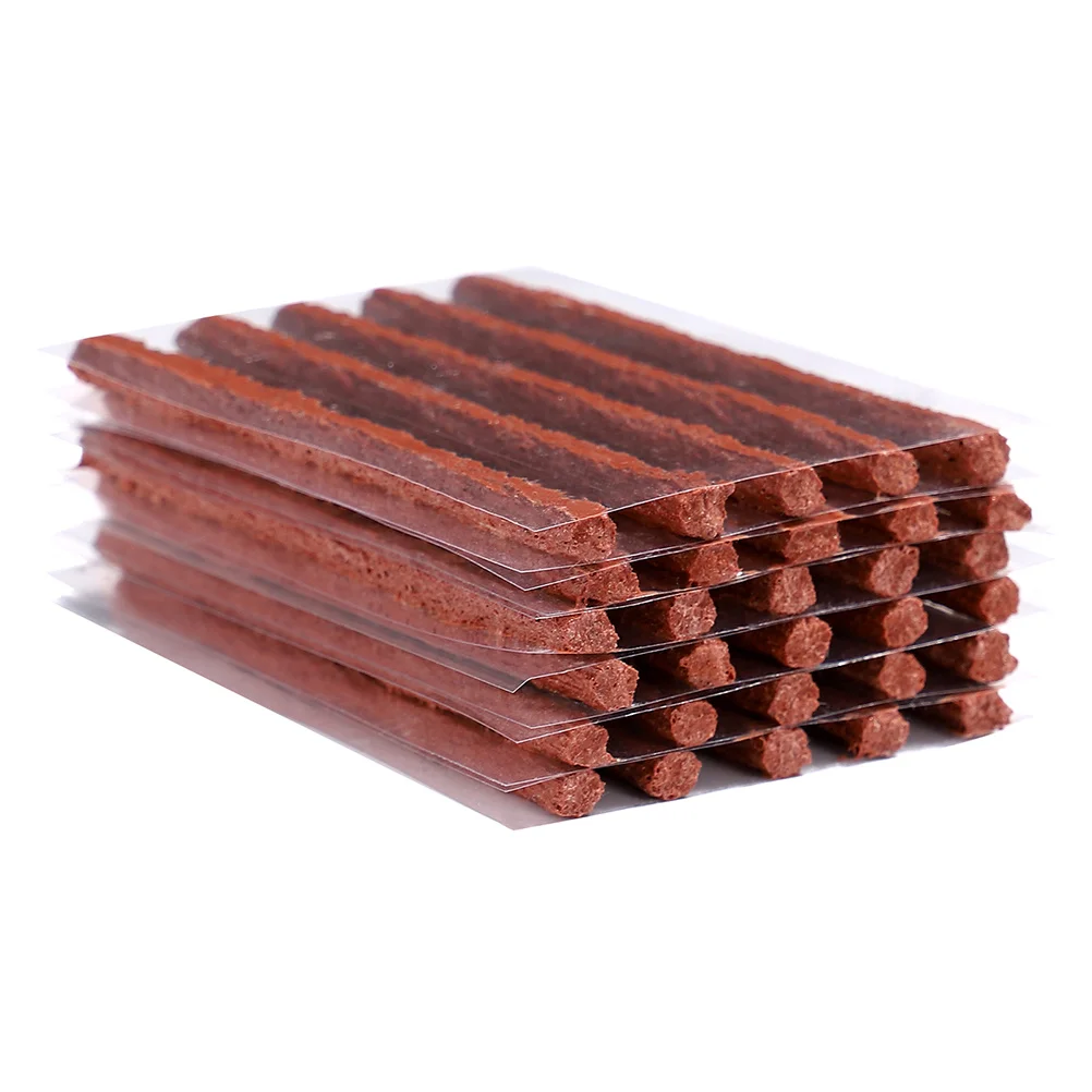 

100Pcs Tire Repair Strip Heavy Duty Vulcanizing Rubber Plugs for Automotive Tire Puncture Repair Suitable for Electric Vehicle