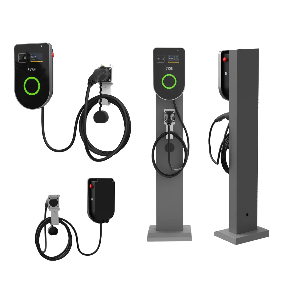 

Wall mounted CE home electric car charger 32A 22kW IP55 wall box OCPP 1.6J intelligent AC charging station