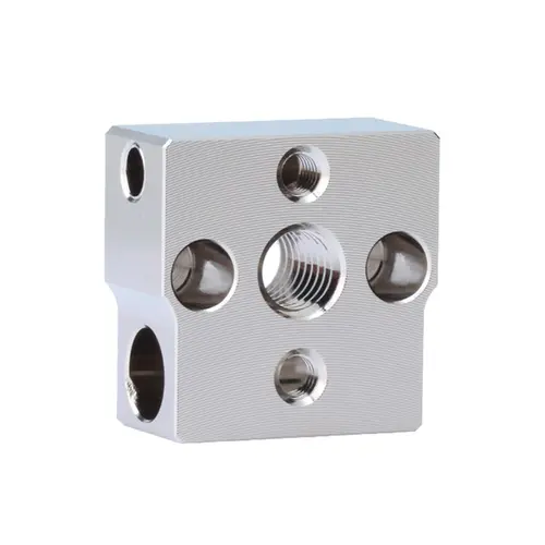 Imagen 2 del producto Pieza de impresora Creality CR6 SE-3D, bloque calefactor chapado en aluminio de alta calidad, CR6-SE, garganta bimetálica, impresora 3D CR6SE, piezas Hotend