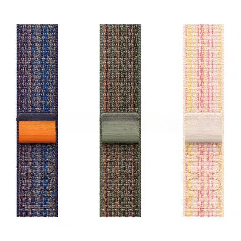 Woven Nylon Loop Sport Watch Strap, New Style, 20/22mm
