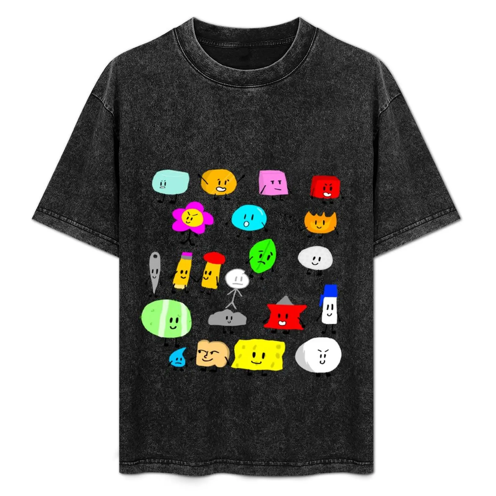 

BFDI Characters T-Shirt Casual Lightweight Short Sleeve Top