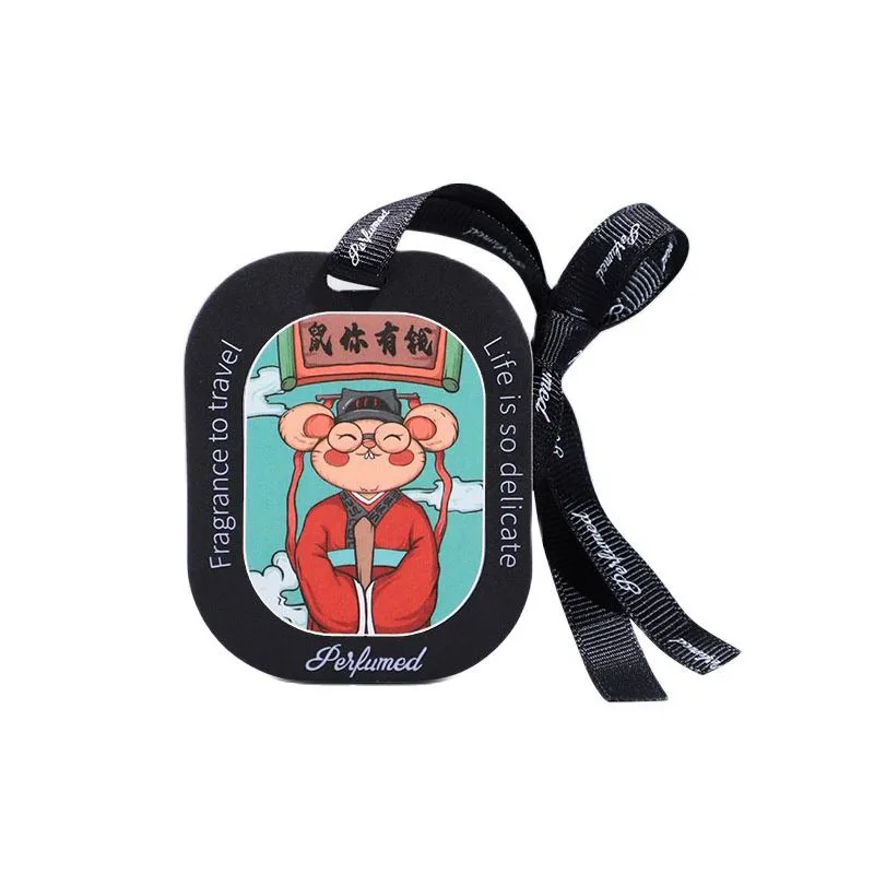 Car Pendant Card Twelve Chinese Zodiac China-Chic Style Fragrance Slice Mounted Fragrance Pendant Interior Deodorant Fragrance