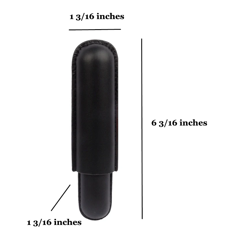 54 Ring Man-made Leather Cigar Case Single Tube Cigar Holder Mini Humidor Travel Box Portable Cigar Accessory for Cigar Lover