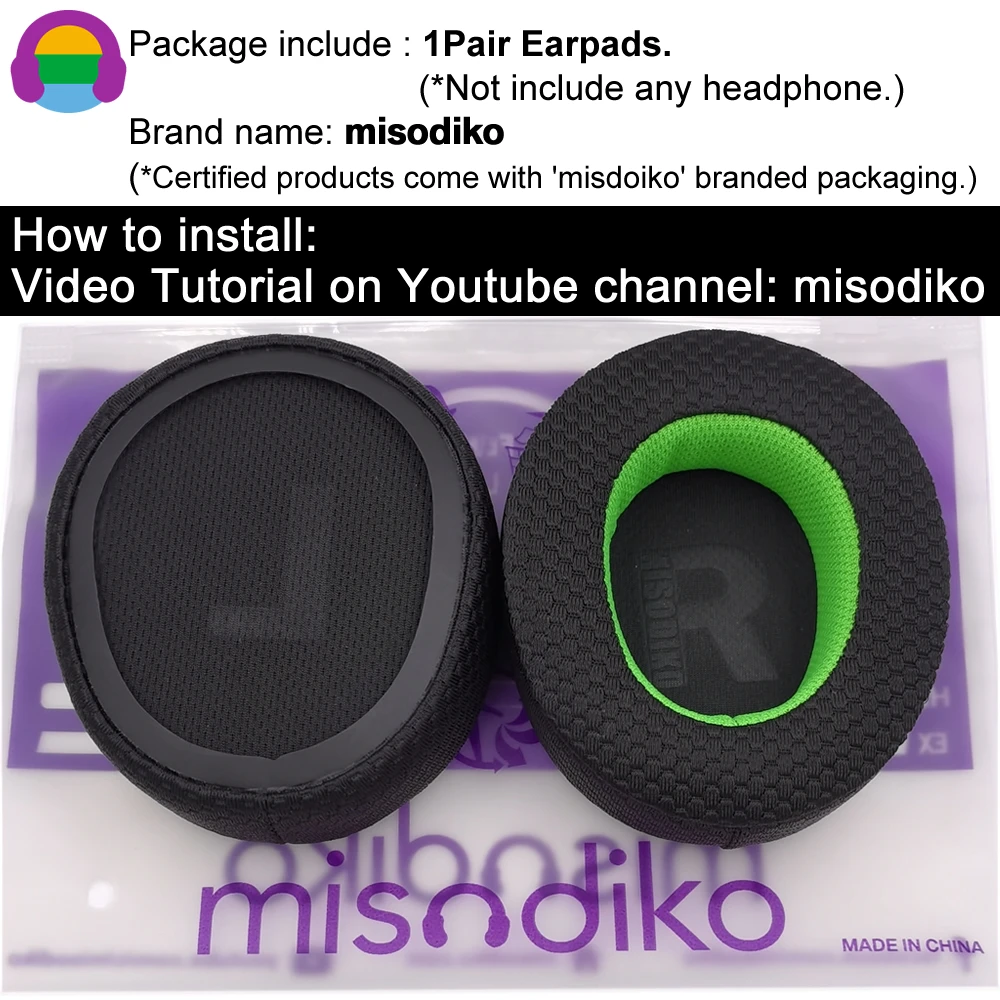 Misodiko – oreillettes de remplacement améliorées pour écouteurs SteelSeries Arctis Nova 7/5/3/1