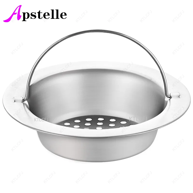 APSTELLE BathroomShower Hair Filter Basket Anti-BlockingCleaningGadgetsKitchenTools 1PC StainlessSteel KitchenSinkStrainerSewer