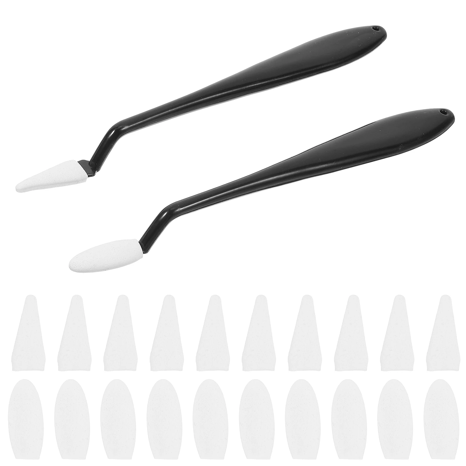 

20pcs Sketch Eraser Set Sponge Wiper for Drawing Blending Tools Student Supplies Canvas Painting Black Color