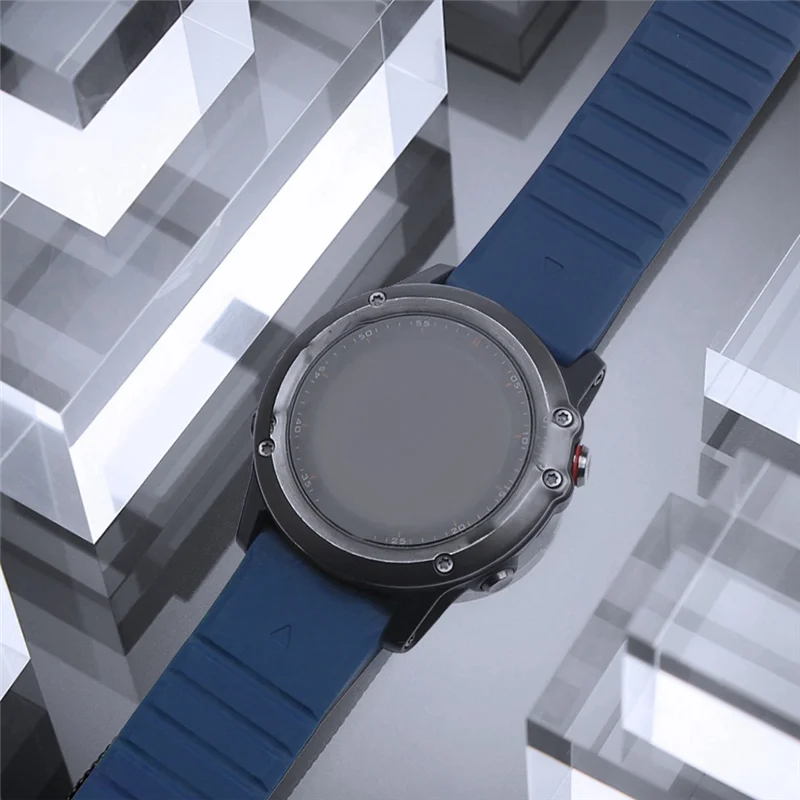 A41Z-Suitable For Garmin Fenix5/5X/6X/7X Garmin Two-Color Silicone Magnetic Strap 22Mm Quick Release Strap