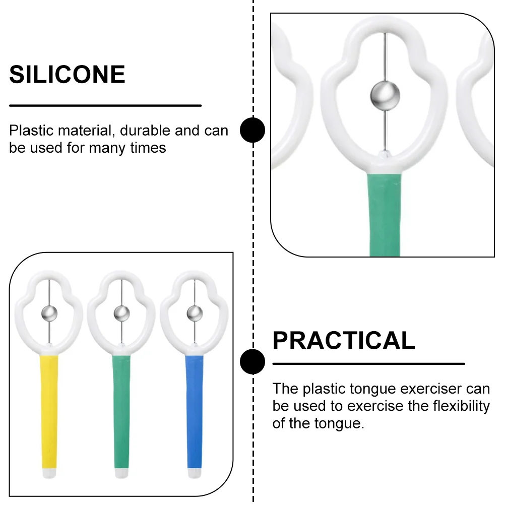 Entrenador de músculos de la lengua, ejercitador al, fortalece la flexibilidad, estabilidad, herramienta de terapia del habla, pronunciación para niños
