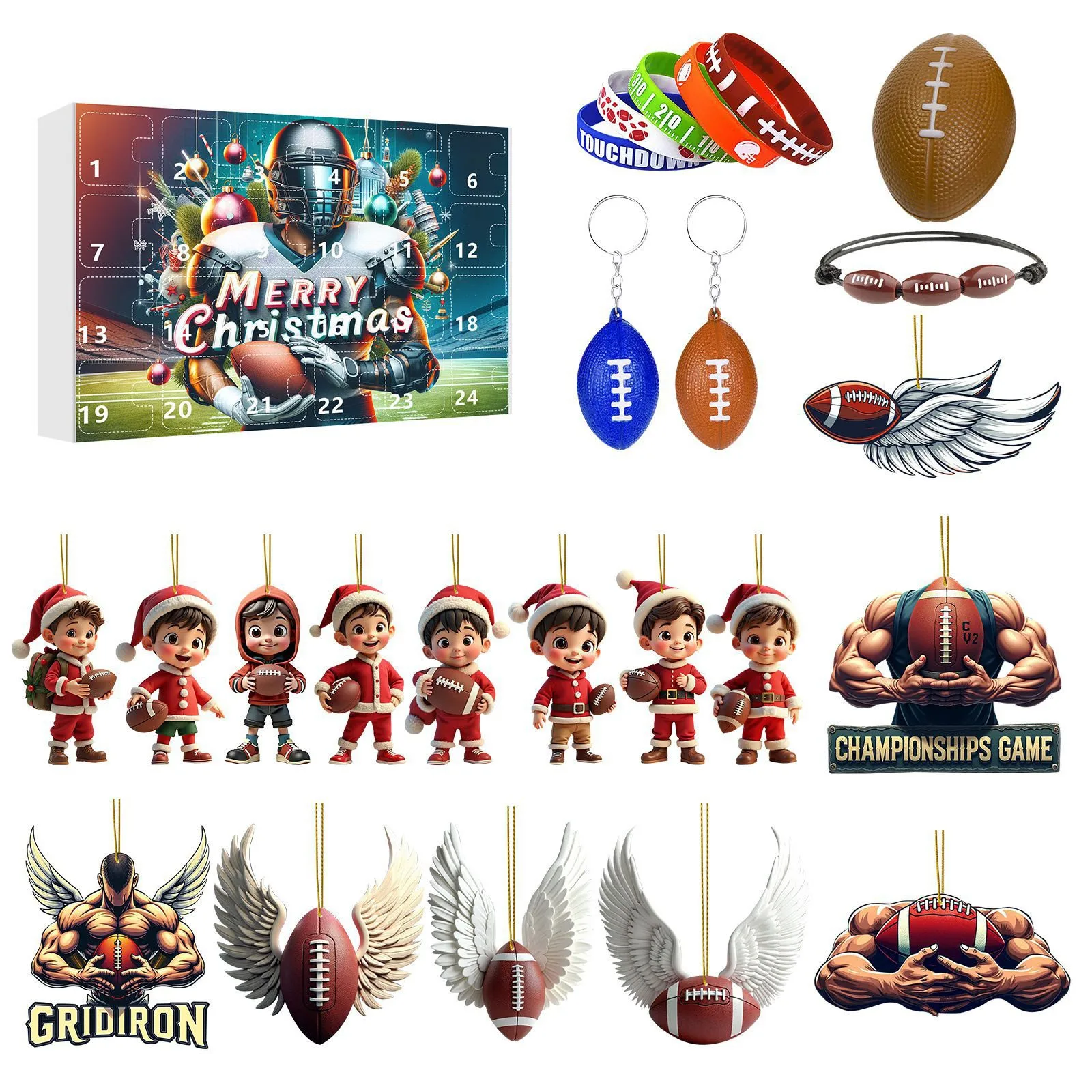 ปฏิทินนับถอยหลังวันสำคัญก่อนวันแต่งงาน ฟุตบอลแอดเวนท์ 2024 ปฏิทินนับถอยหลังคริสต์มาส 24 วัน ฟุตบอล รักบี้ นับถอยหลังวันคริสต์มาส หนังสือผ้าห่ม