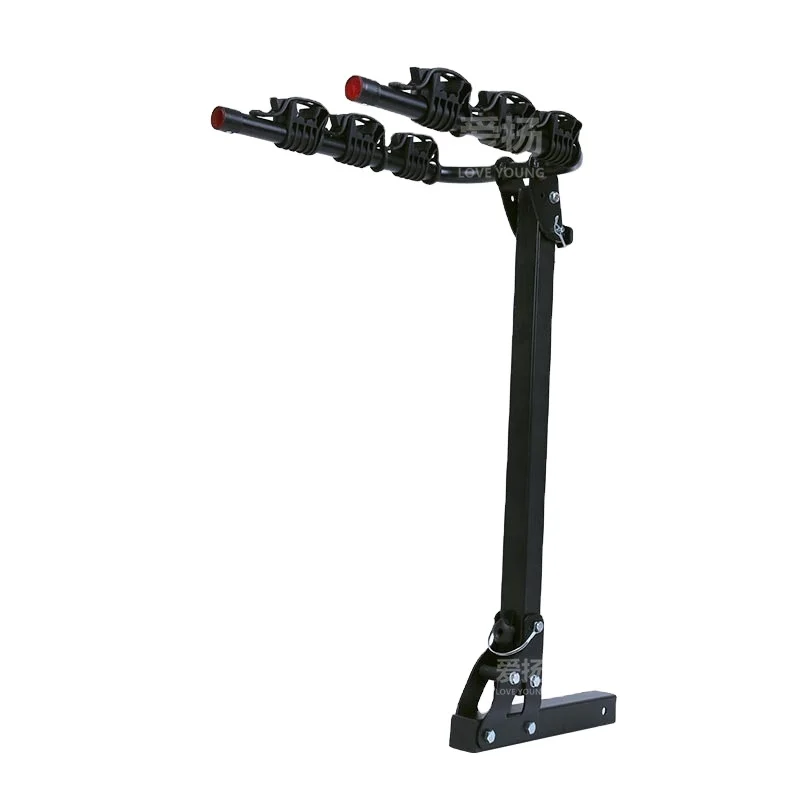 Steel Extension Hitch Mount Bicycle Carrier Rear Bike Rack for Car-for 1-3 Road Bikes