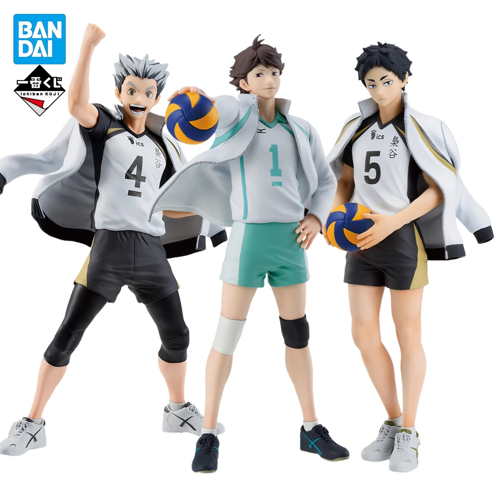 

Original Bandai Ichiban Kuji Haikyuu!! Kotaro Bokuto Keiji Akaashi Oikawa Tooru Genuine Anime Figure Collectible Model Gifts