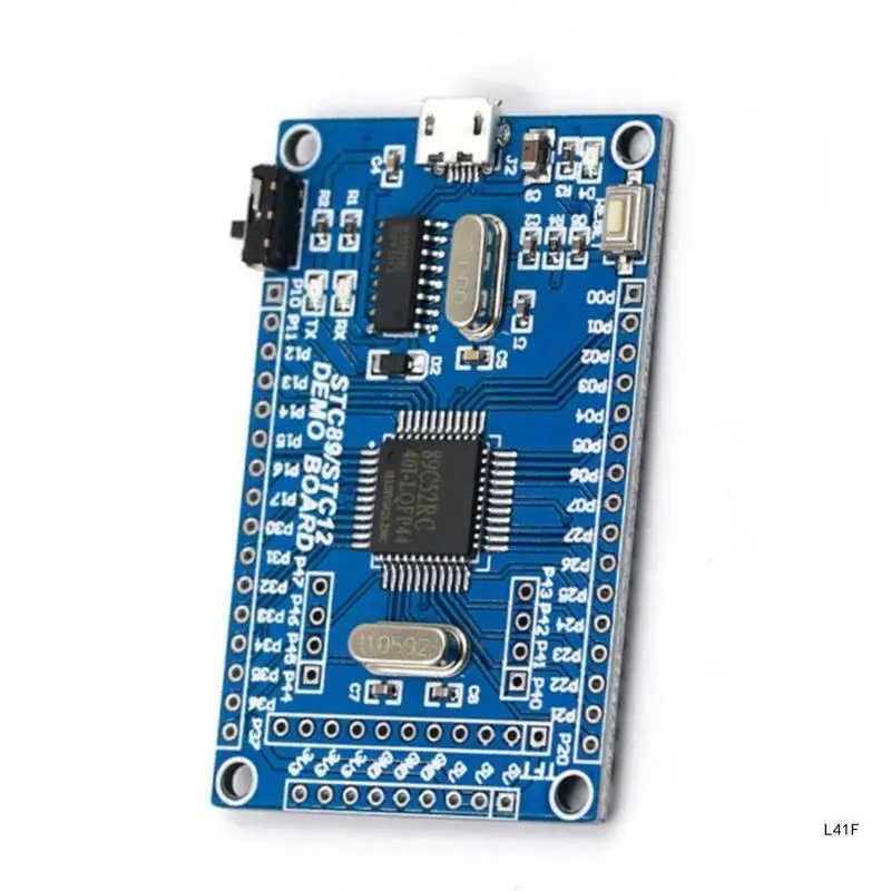 51 Single Chip Microcomputer Minimum System Board STC89C52RC IC TFT 1.44 Color LCD Screen Plug-Play