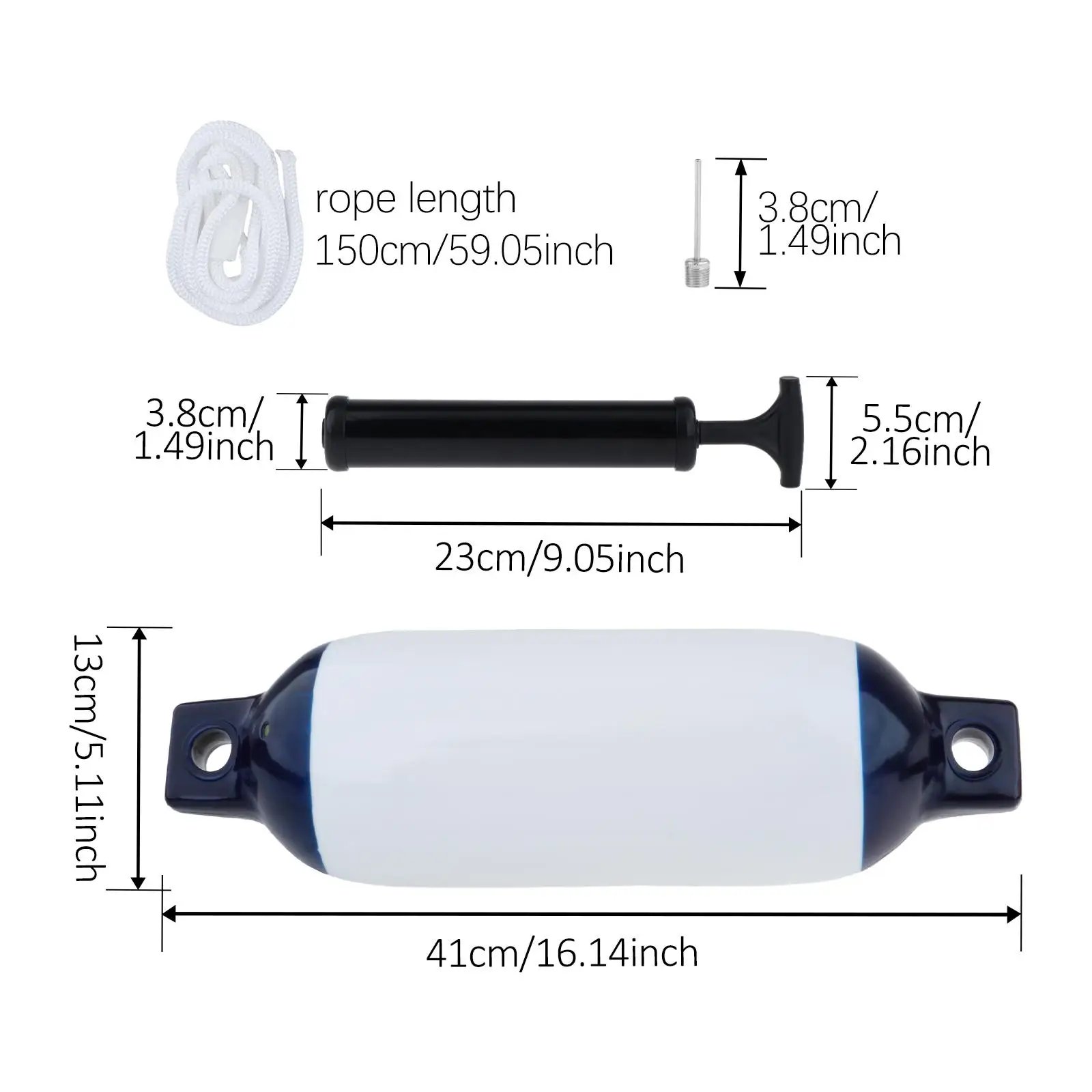 Boat Fender Cold Resistance Boat Accessories Boat Buoy Dock Bumper for Marine Buoys Docking Fishing Boats Yachts Protection