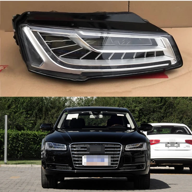 

For Audi A8 headlight assembly new upgraded high configuration full LED matrix W12 S8 A8L headlights