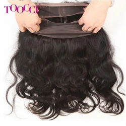 360 Lace Closure Frontal Body Wave Body Wave Closure Frontal Natural Color Transparent Lace Frontal 100% Human Hair 10-20inches