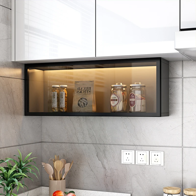 

Kitchen small hanging cabinet under seasoning thin bottom shelf wall wall cabinet wall hanging condiment storage cabinet