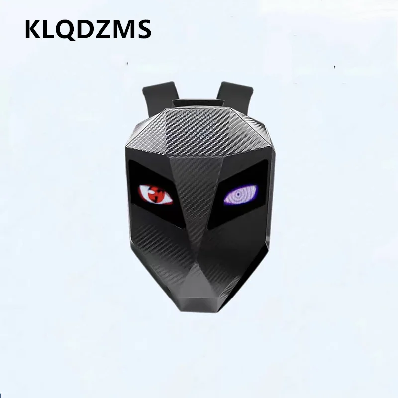 

KLQDZMS Motorcycle Riding Bag ABS + PC Waterproof Laptop Shoulder Bag LED Light-emitting Cycling Schoolbag Helmet Backpack