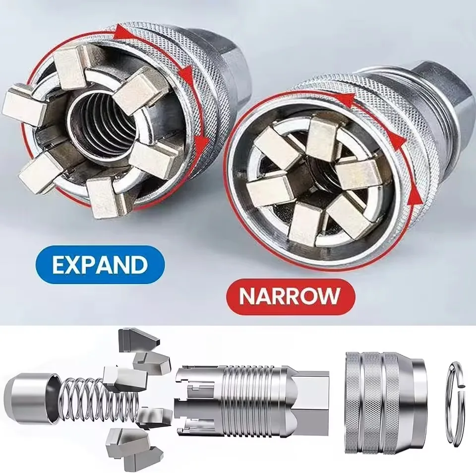 10-19mm Universeller Verstellbarer Steckschlüssel Multifunktionale Hülse für 3/8" Ratschenschlüssel Drehmomentschlüssel Elektrische Bohrmaschine Handwerkzeug – Detail 4