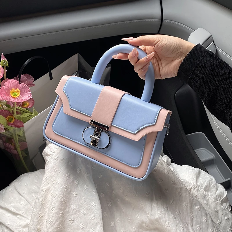 

Modern Crossbody Bag For Ladies - High-Quality Leather Handbag With Minimalist Design & Anti-Theft Back Zipper
