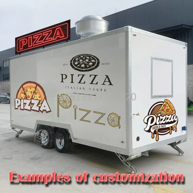 

Прицеп для еды Мобильный грузовик для еды на продажу Торговая тележка с концессионным прицепом и грузовиком для мороженого Контейнер для доставки оборудования