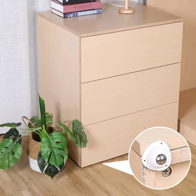 4-16pcs Mini Wheels for Furniture Rotatable Wheel Strong Load-bearing Universal Self Adhesive Caster Wheels Roller Cabinet Trash
