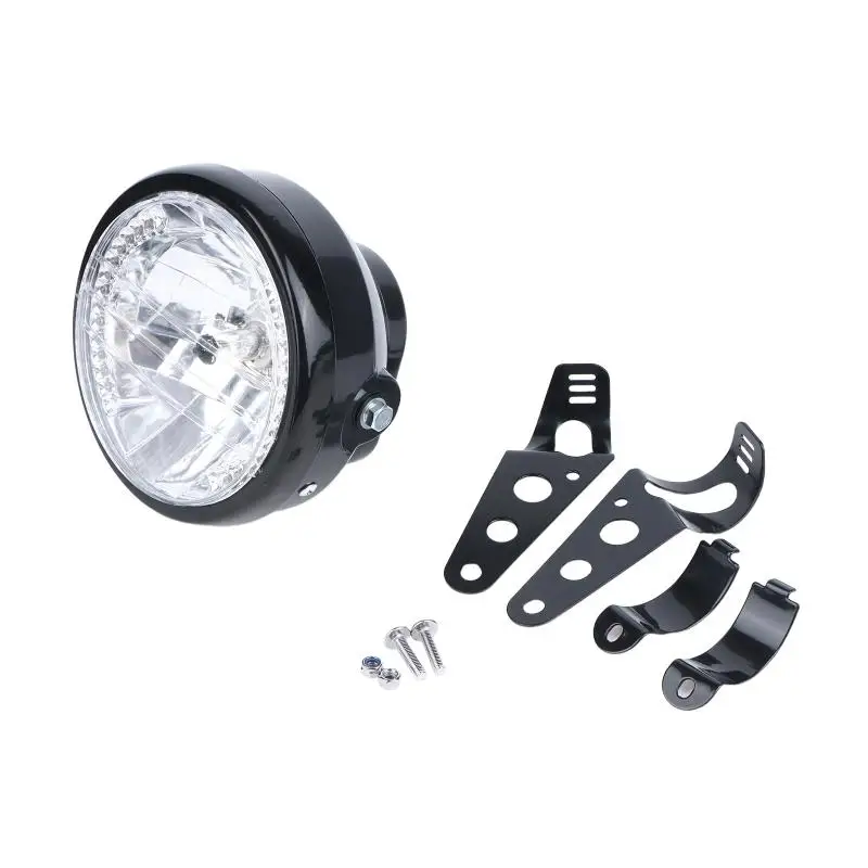 Night Riding Solution 7 Inch Moto Headlight H4 35W LED 9 Wire Turn Signal Feature
