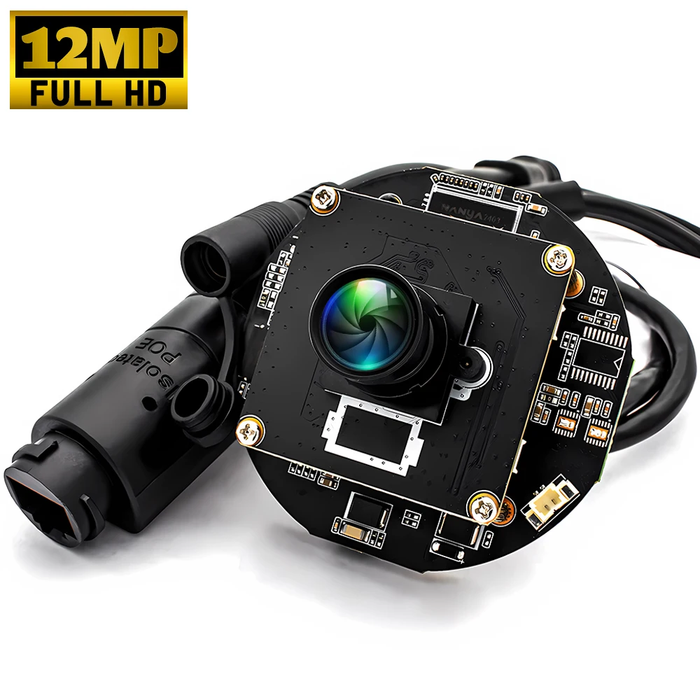 

12MP IP Camera Module 4000x3000 25FPS 1/2.3" IMX577 CMOS POE Webcam Board With No Distortion M12 Lens Support ONVIF RTSP H.265