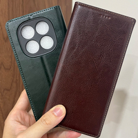 Magnet Genuine Leather Skin Flip Wallet Phone Case Cover On For Xiaomi Redmi Note 12s 12 13 14s 14 Pro Plus 4G 5G Global Note14