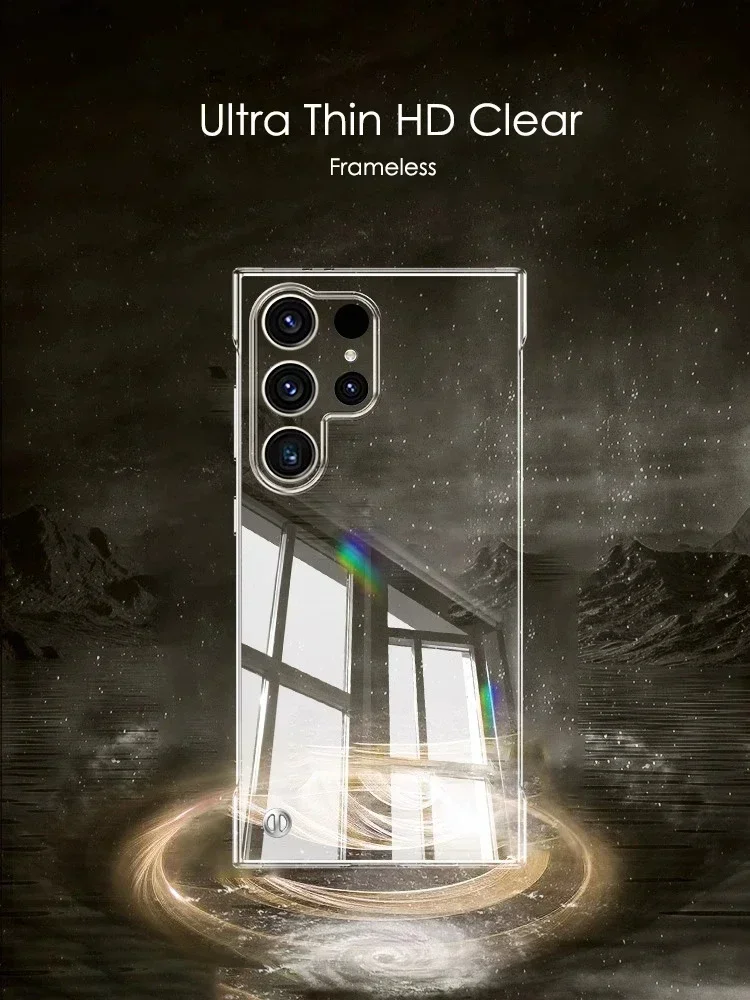 Transparente Rahmenlose Handyhülle für Samsung S26 S25 S24 Plus S23 S22 S26 Ultra mit Kameraschutz und Stoßfestigkeit – Detail 6