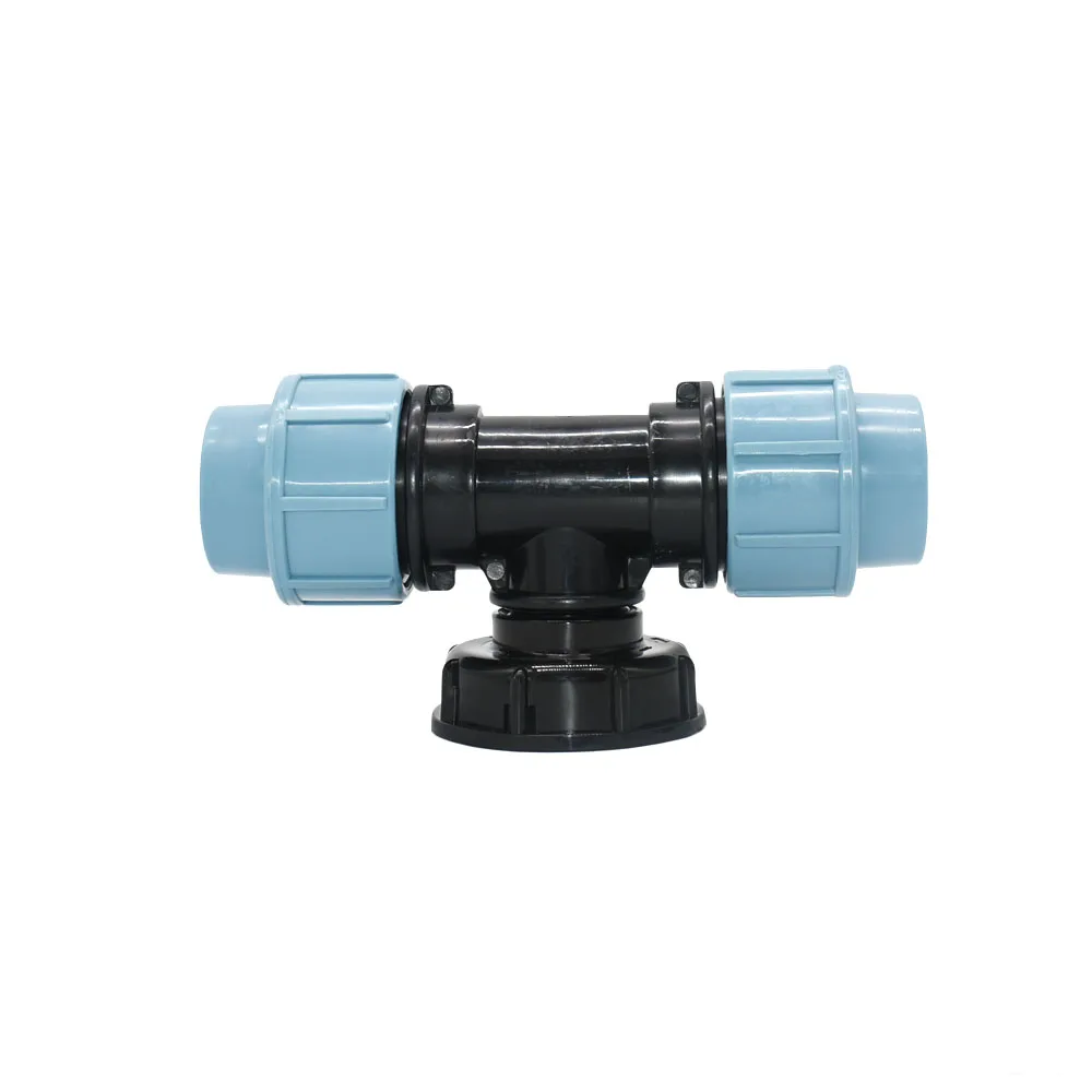 IBC Rain backet tank adapter 20/25/32mm PE Tube Quick Connector Elbow IBC Adapter Water Splitter Farm Garden Irrigation