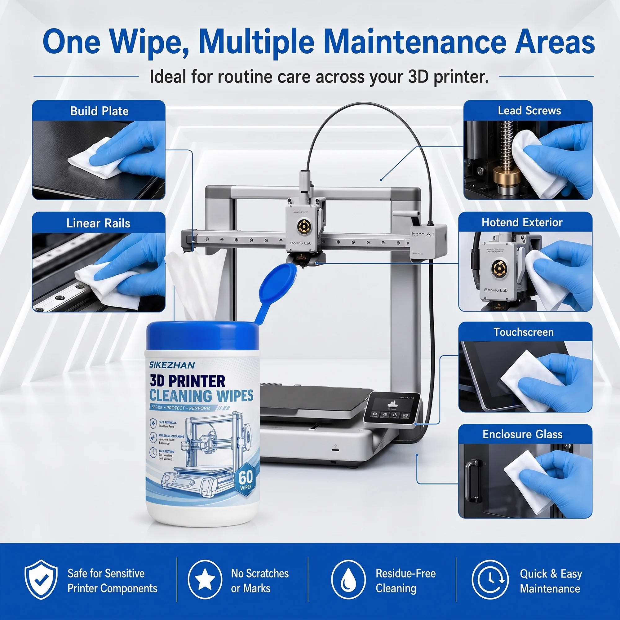ชุดทำความสะอาดเครื่องพิมพ์ 3D: - Print Head Cleaning Kit บทวิจารณ์และราคา