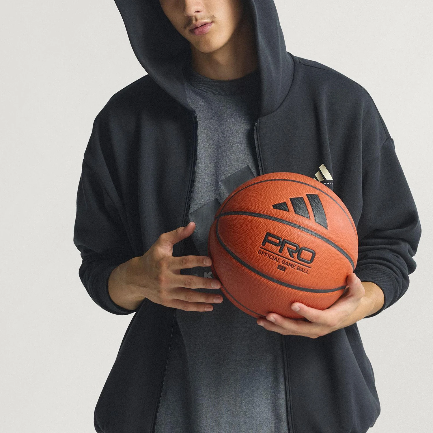 Adidas genuine autumn men's and women's hooded basketball sports jacket ∝064
