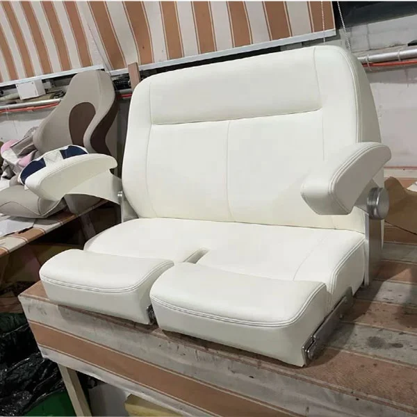 Marine Customized Color Deluxe Comfortable Double Chair Foldable  Bench Boat Seatspromote sales