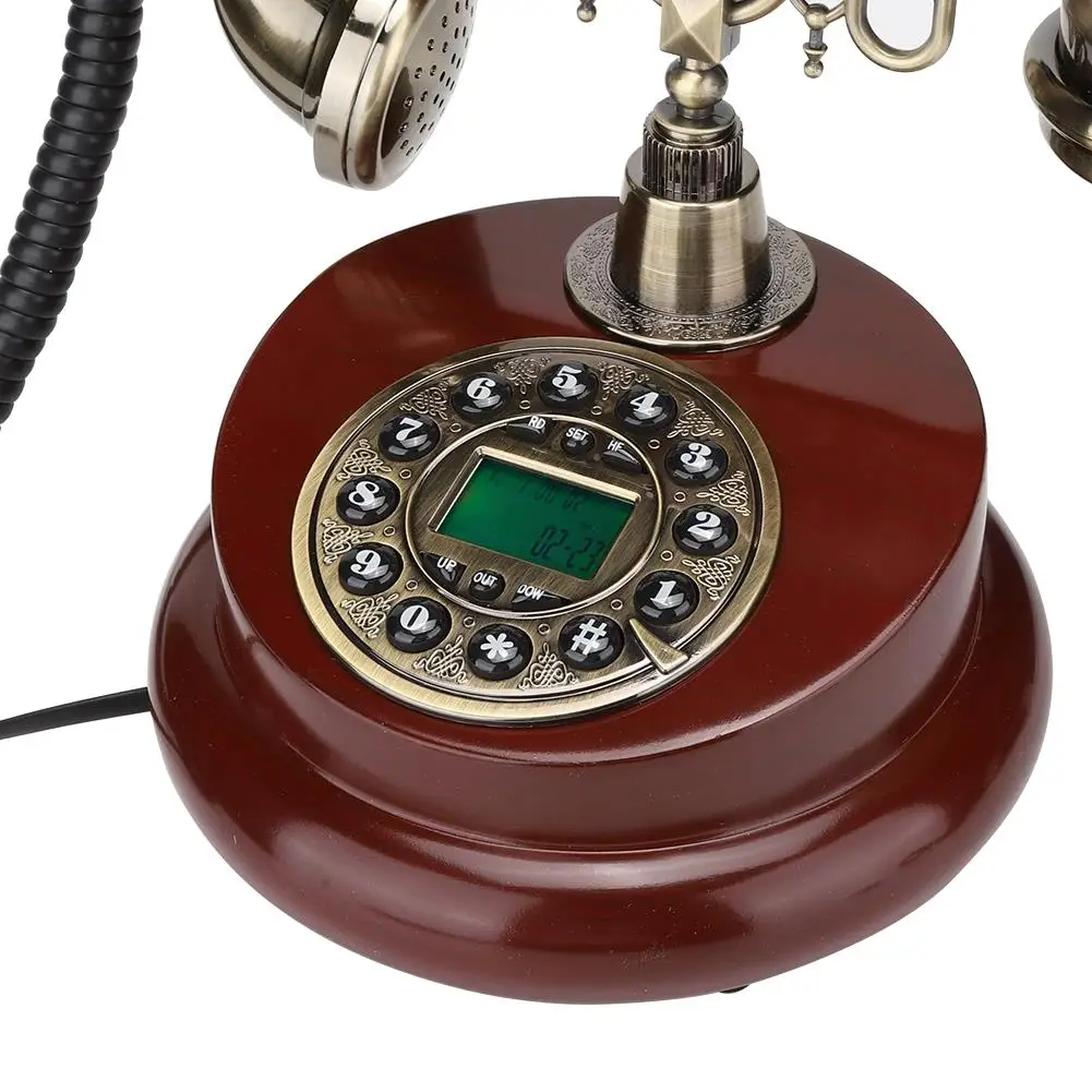 Imagem -04 - Telefone Estilo Retro Europeu Decoração Dial para Escritório e Casa Telefone Clássico ms 6100b