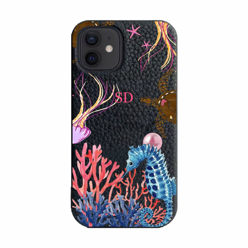 Personalisieren Sie die Anfangsbuchstaben aus weichem PU-Leder für iPhone 14 13 15 17 Pro Xs Max 12 Mini 11 XR 16 Plus Luxushüllen