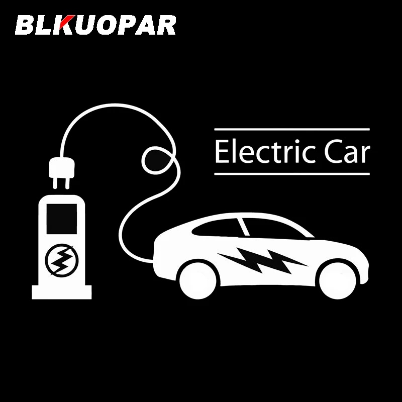 BLKUOPAR ELectric Charging Station Car Stickers Creative Trunk Decals Scratch-Proof Die Cut Laptop Motorcycle Door Protector