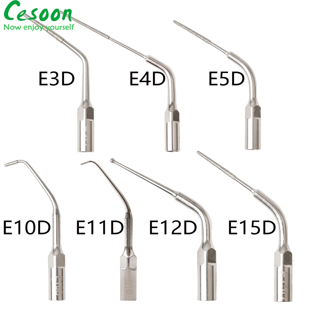 1Pc Dental Ultrasonic Scaler Tip Fit Ems Woodpecker Satelec Dte Scaling Periodontics Endodontics Teeth Cleaning Tips ED E1D