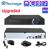 Techage 8MP 36CH IP NVR H.265 Ultra HD 4K Smart AI Support Face Motion Detection Human E-mail Alert Support Onvif Protocol P2P