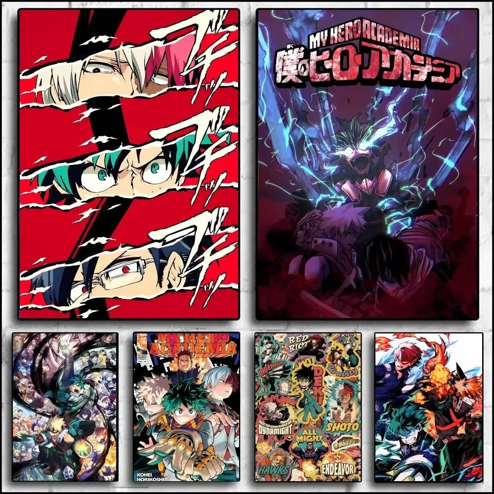 الكلاسيكية أنيمي بطلي الأكاديمية المشارك ذاتية اللصق الفن مقاوم للماء ورقة ملصق مقهى بار غرفة جدار ديكور