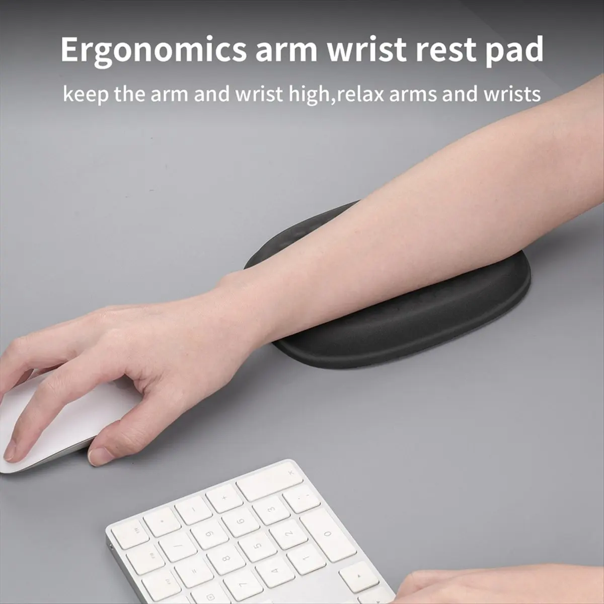 COFA Ergonomic Wrist Rest Pad Armrest Pad Elbow Rest Pad Relief Elbow Pain Computer Armrest Arm Wrist Rest Support Mouse Pad