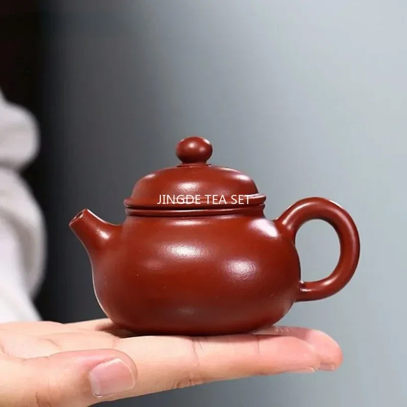 80ml Authentic Yixing Purple Clay Teapots Small Capacity Famous Handmade Tea Pot Beauty Kettle Chinese Zisha Tea Set Gifts