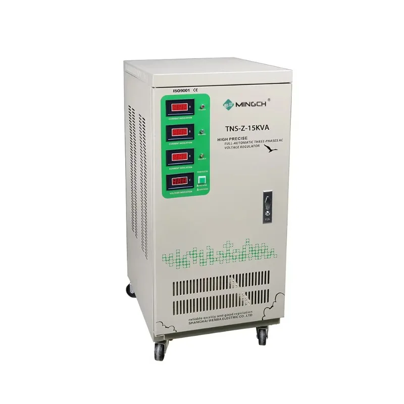SVC Three Phase TNS Power Stabilizer 220v Voltage Regulator 30kva 380V 440V 25kva 40kva Power Stabilizer Voltage Regulator