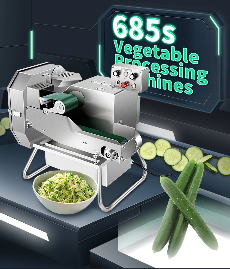 High Quality Full Stainless Steel Electric Food Hygiene Standards Vegetable Cutter Machine