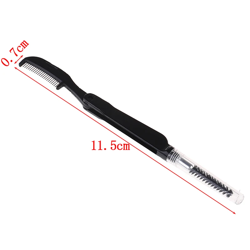 1PC 접이식 미용 도구 속눈썹 브러쉬 접이식 마스카라 완드 눈썹 빗 브러쉬