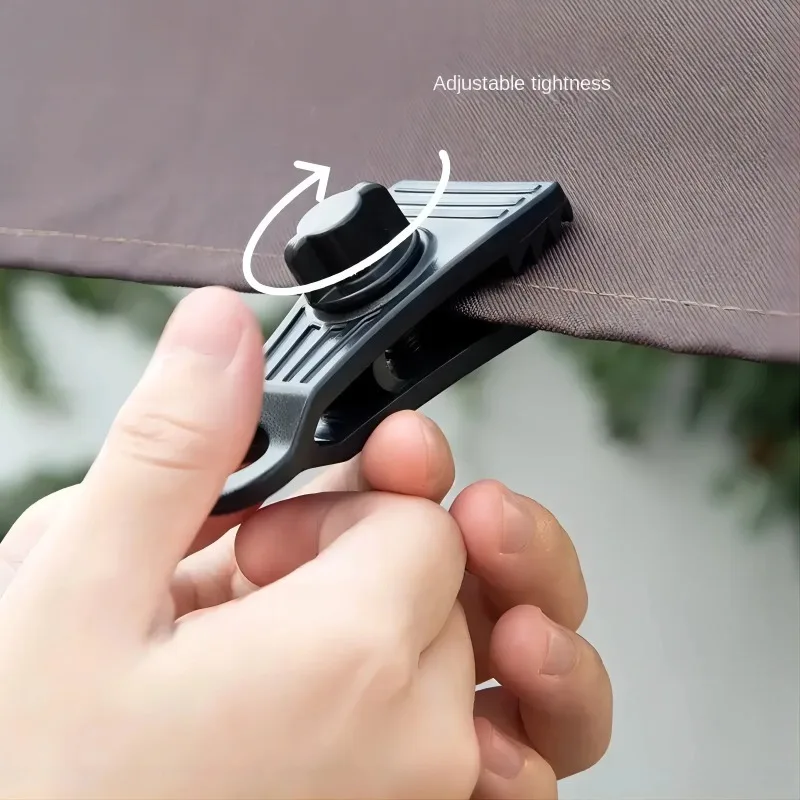 16/10/5pcs braçadeiras de barraca resistentes com mosquetão, clipe de dossel de toldo de lona ao ar livre ferramenta de apertar